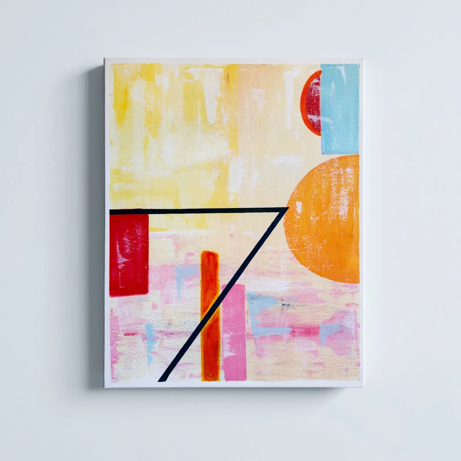 Primary Shapes, Acrylic on canvas